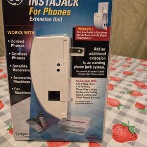 GE INSTAJACK For Phones Extension  Faxes Unit Model TL26596 New